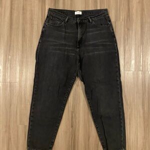 Black High-Waisted Cropped Jeans from Armedangels size 31